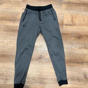 Under Armour Men's Black and Gray Joggers